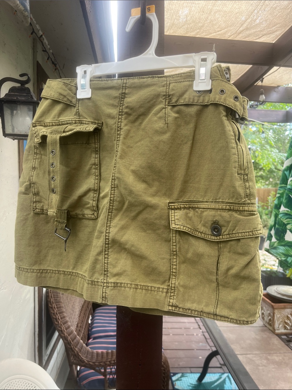 Free people Erika utility cotton cargo skirt RN 66170 EUC